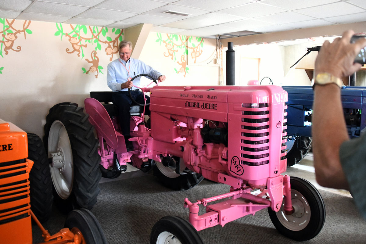029 Walt Goertzen likes the pink John Deere.JPG